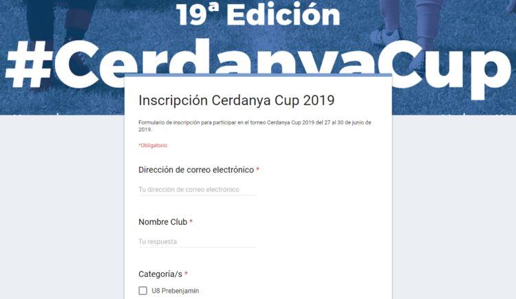 Inscripciones de equipos para torneo de fútbol