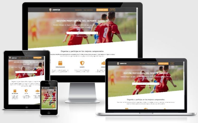 Crear torneos online con web responsive