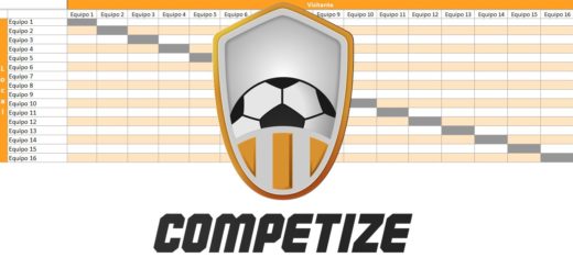 Plantilla para crear tabla de posiciones en Excel con Competize