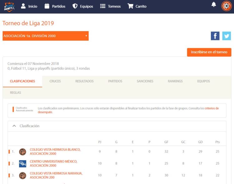 Scoolgames y AS Deporte su página web de Competize