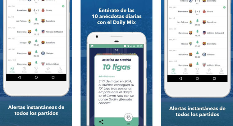 Marcadores.com aplicación para ver resultados de fútbol en directo