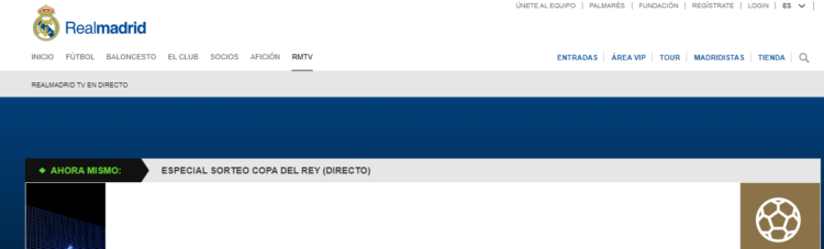 Real Madrid TV partidos online en directo