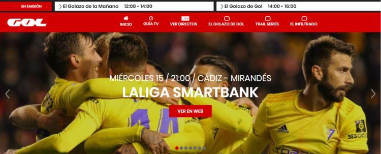 Gol Televisión para ver partidos de fútbol en vivo