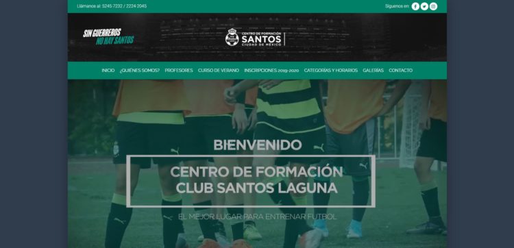 Centro de formación de fútbol del club Santos Laguna