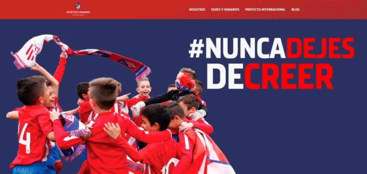 Escuela de fútbol del Atlético Madrid en México