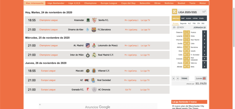 Fútbol en la tele - FutbolTele