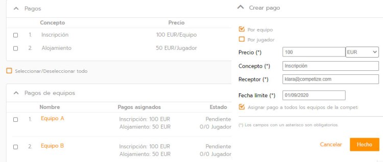 Gestionar cuotas y miembros de un club deportivo