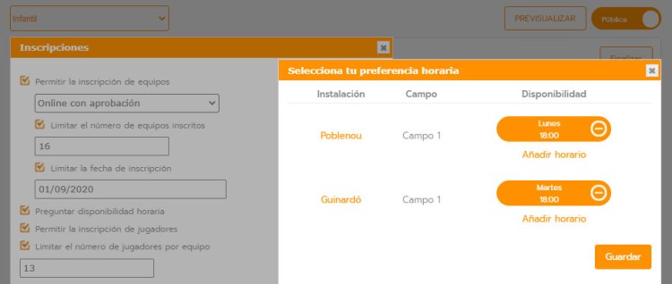 Software para inscripciones online de clubes deportivos de Competize