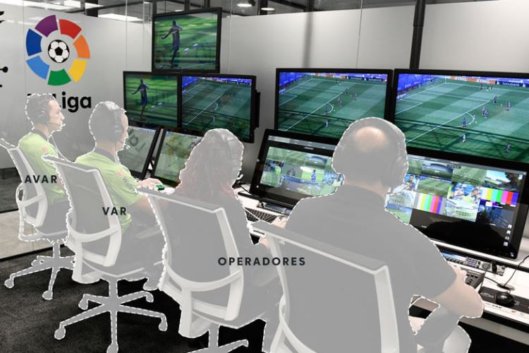 Sala dónde los árbitros revisan jugadas polémicas