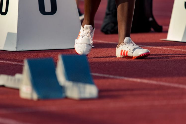 Prueba de atletismo en pista