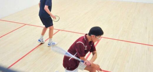 Partido de squash internacional