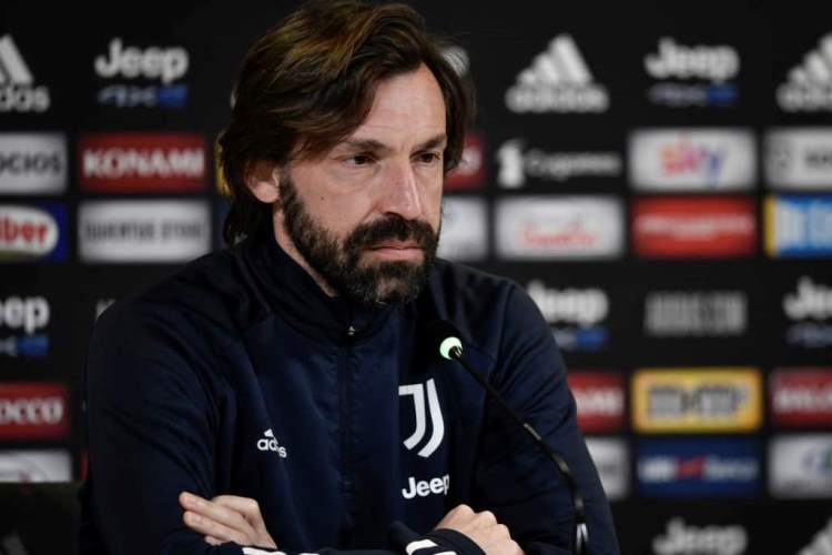 Andrea Pirlo durante una rueda de prensa