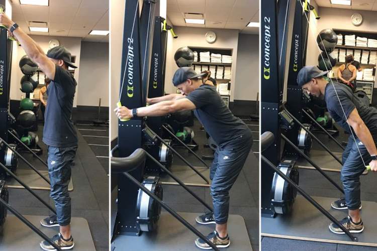 El skierg es un ejercicio para incluir en tus rutinas de entrenamiento funcional