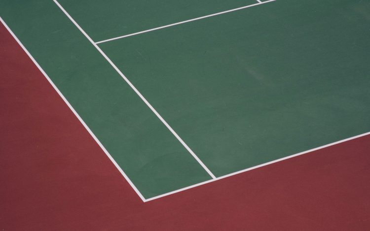 Las reglas de la pista del pickleball. La bola y las palas