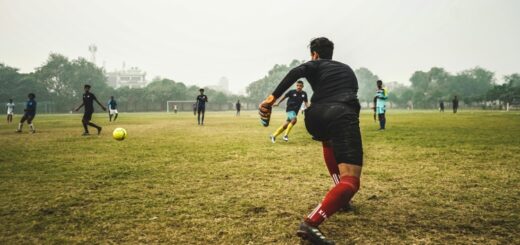 Saque de puerta y línea de meta del portero