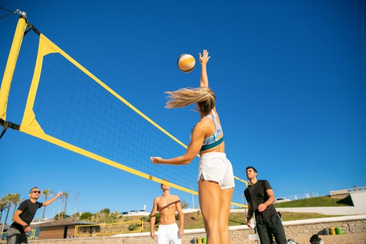 Toque de dedos en volleyball
