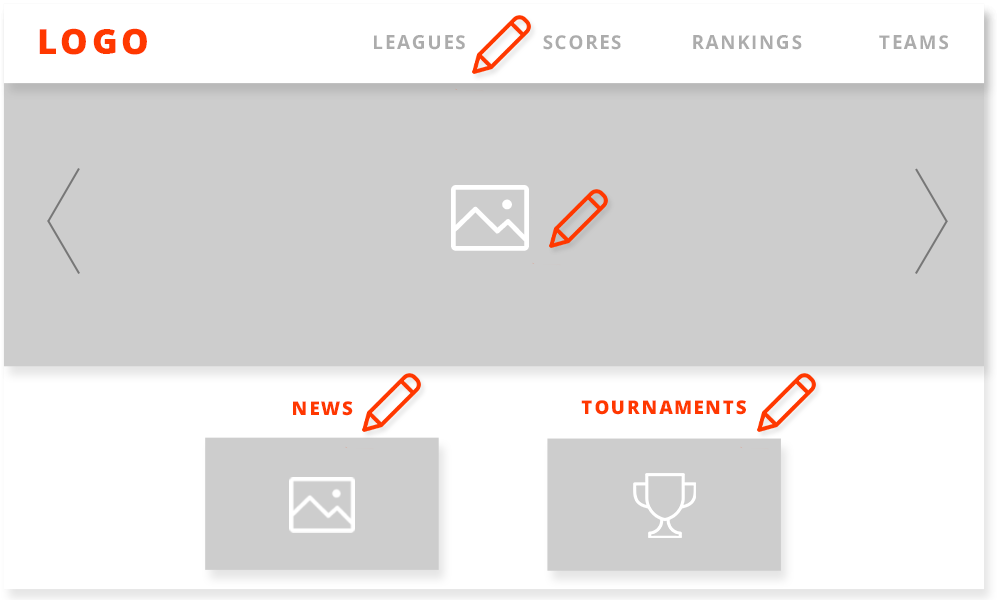 Desarrollo web para fútbol, eSports, pádel, tenis