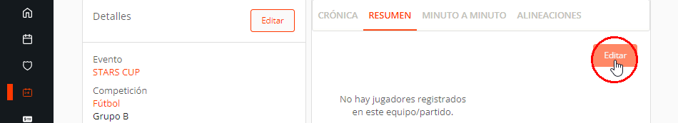 Añadir resultados de partidos o fixtures con marcador manual