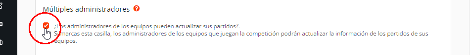 Autogestión de marcadores, resultados por los jugadores de eSports