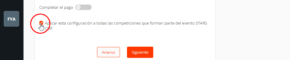 Copiar inscripciones online en múltiples competiciones
