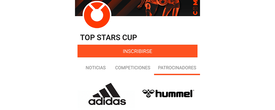 Editar patrocinadores y logos de sponsors en la app del torneo