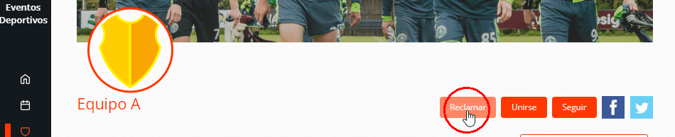 Reclamar la propiedad de un equipo para añadir jugadores a la plantilla